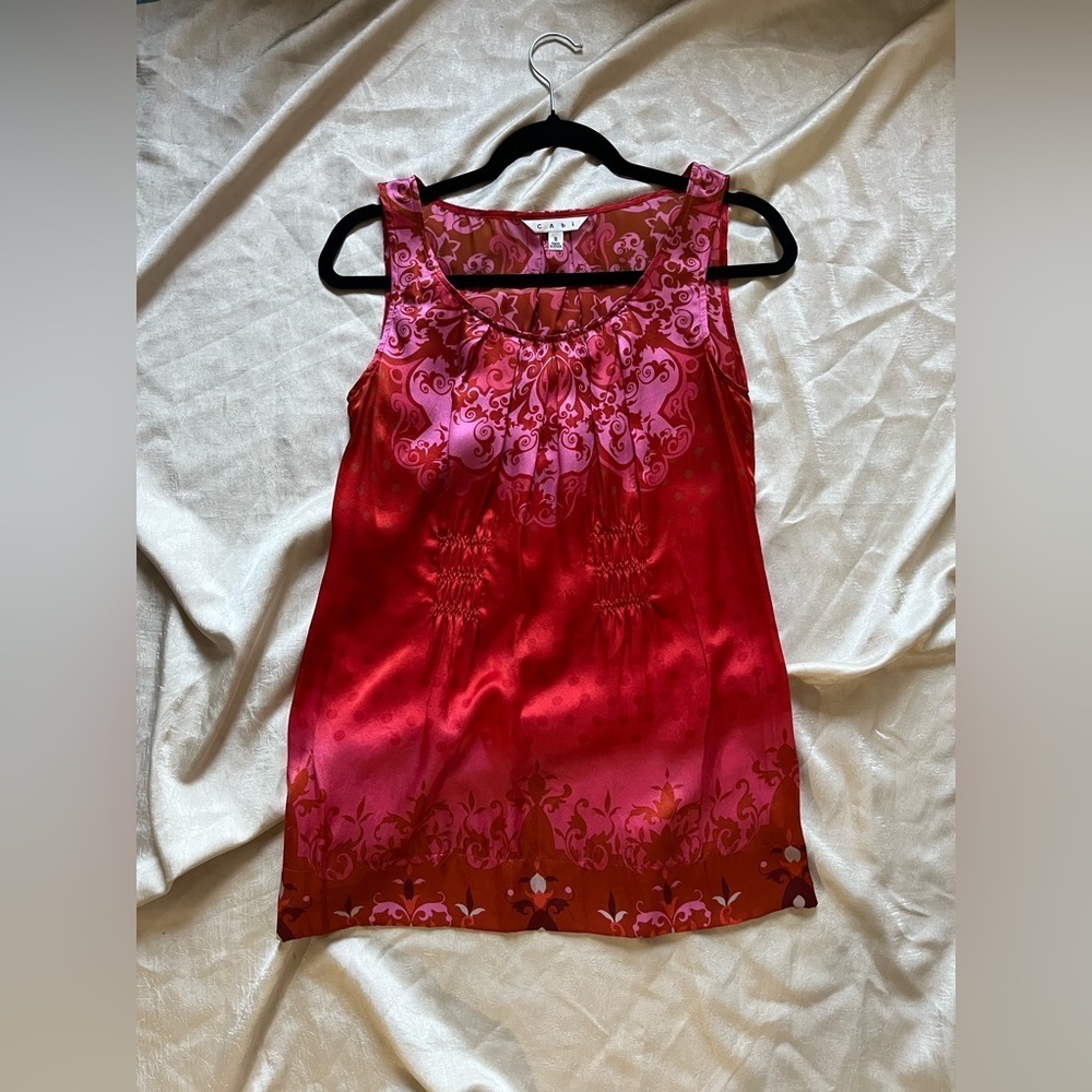 CAbi 100% Silk Blouse